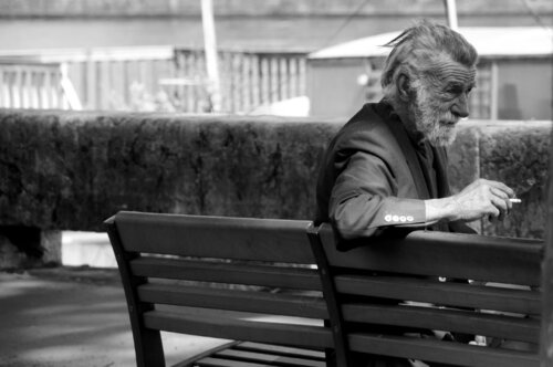 Vecchio sulla panchina by Andrea Mattia, Photography for Sale on Singulart