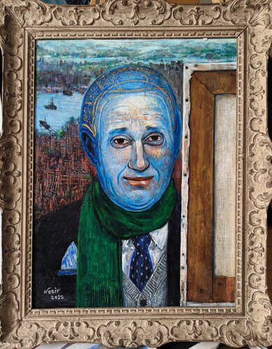 Portre d'un mètre de la peinture by Nezir Korkmaz, Painting for Sale on Singulart