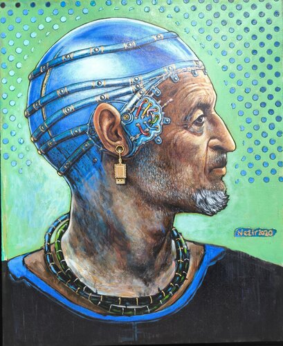 Portrait homme hybride von Nezir Korkmaz, Malerei kaufen auf Singulart