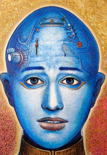 Portrait d'homme AI van Nezir Korkmaz, Schilderij te koop op Singulart