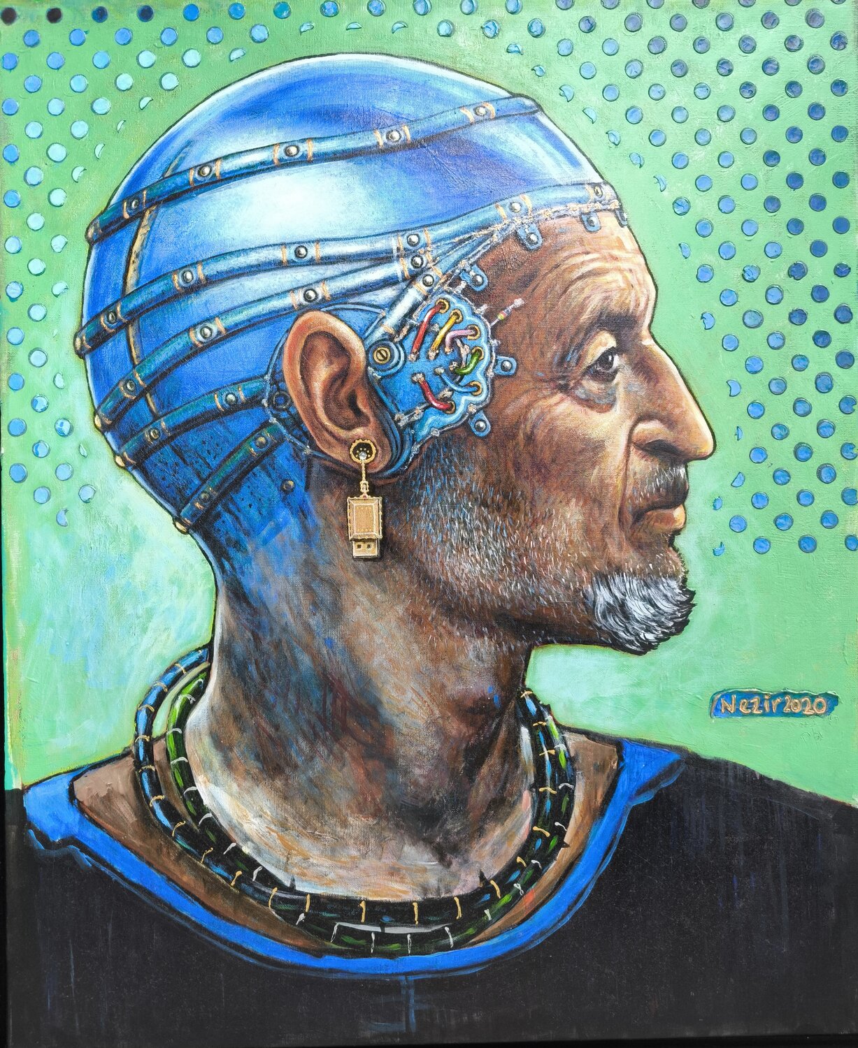 Portrait homme hybride Nezir Korkmaz Originalgemälde zu verkaufen