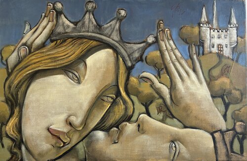 Le roi couronne la reine von Jean-Pierre Ceytaire, Malerei kaufen auf Singulart