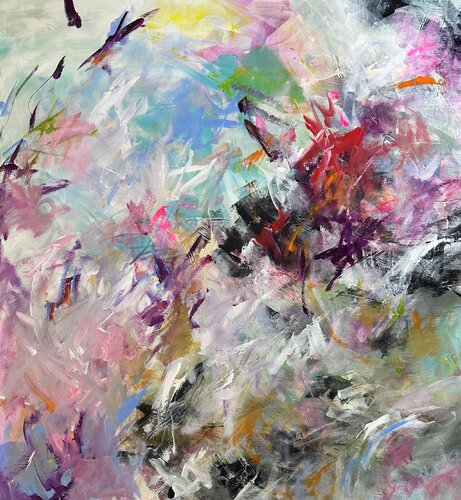 Love Vibes III by Viktoria Ganhao, Painting for Sale on Singulart