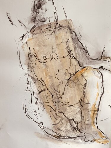 La rieuse par Dominique Jamart, Œuvre sur papier en vente sur Singulart