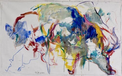 Wapitis by Dominique Jamart, Painting for Sale on Singulart