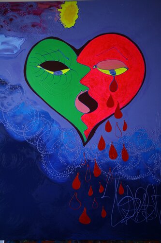 Les Larmes de sang par Isa Sator, Peinture en vente sur Singulart