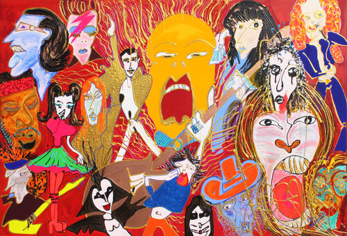 Rock N Roll at All by Isa Sator, Painting for Sale on Singulart