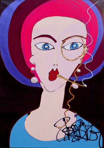 emilienne d Alençon by Isa Sator, 油畫 for Sale on Singulart