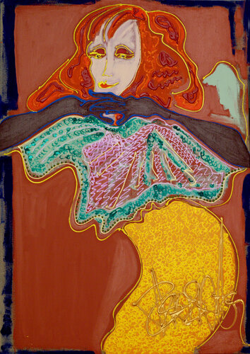 Yvette Guilbert by Isa Sator, Painting for Sale on Singulart