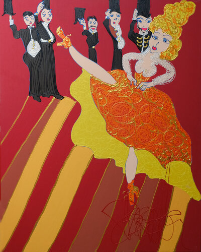 NINI patte en l air by Isa Sator, Painting for Sale on Singulart