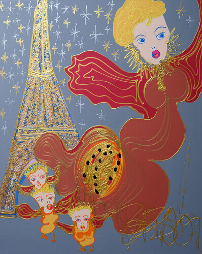 Cocotte Eiffel by Isa Sator, Painting for Sale on Singulart