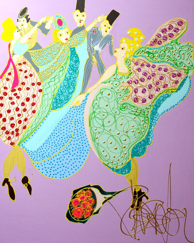 Le bal Mabille by Isa Sator, Painting for Sale on Singulart
