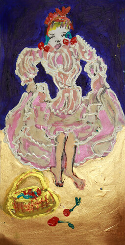L espagnole aux cerises by Isa Sator, Drawing for Sale on Singulart