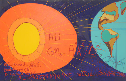Distance Terre Soleil par Isa Sator, Peinture en vente sur Singulart