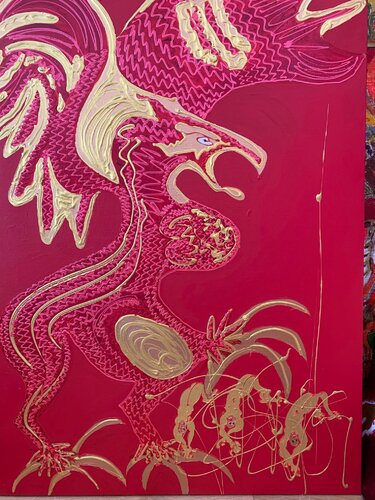 Le Griffon de la city par Isa Sator, Peinture en vente sur Singulart