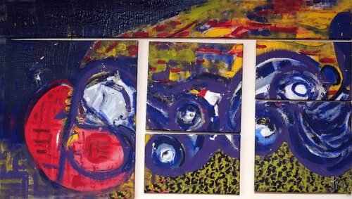 women Leopard baie des citrons de Isa Sator, Pintura a la venta en Singulart