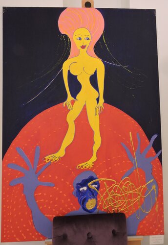 La Femme l avenir  de l homme de Isa Sator, Pintura a la venta en Singulart