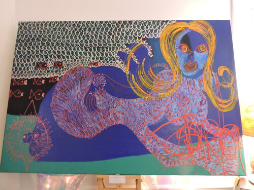 La Sirene Bleue de Isa Sator, Pintura a la venta en Singulart