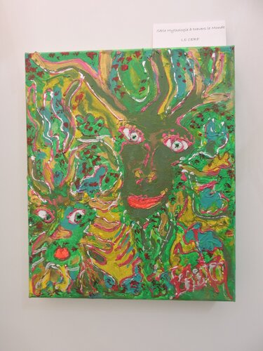 Le cerf by Isa Sator, Painting for Sale on Singulart