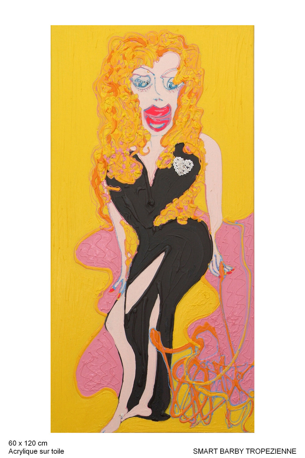 Smart Barby Tropezienne Isa Sator Origineel schilderij te koop