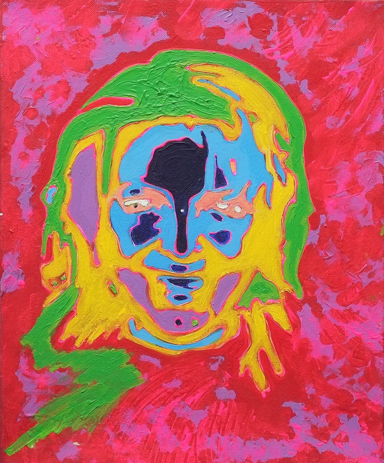 Autoportrait d Eze Isa Sator Dipinto originale in vendita