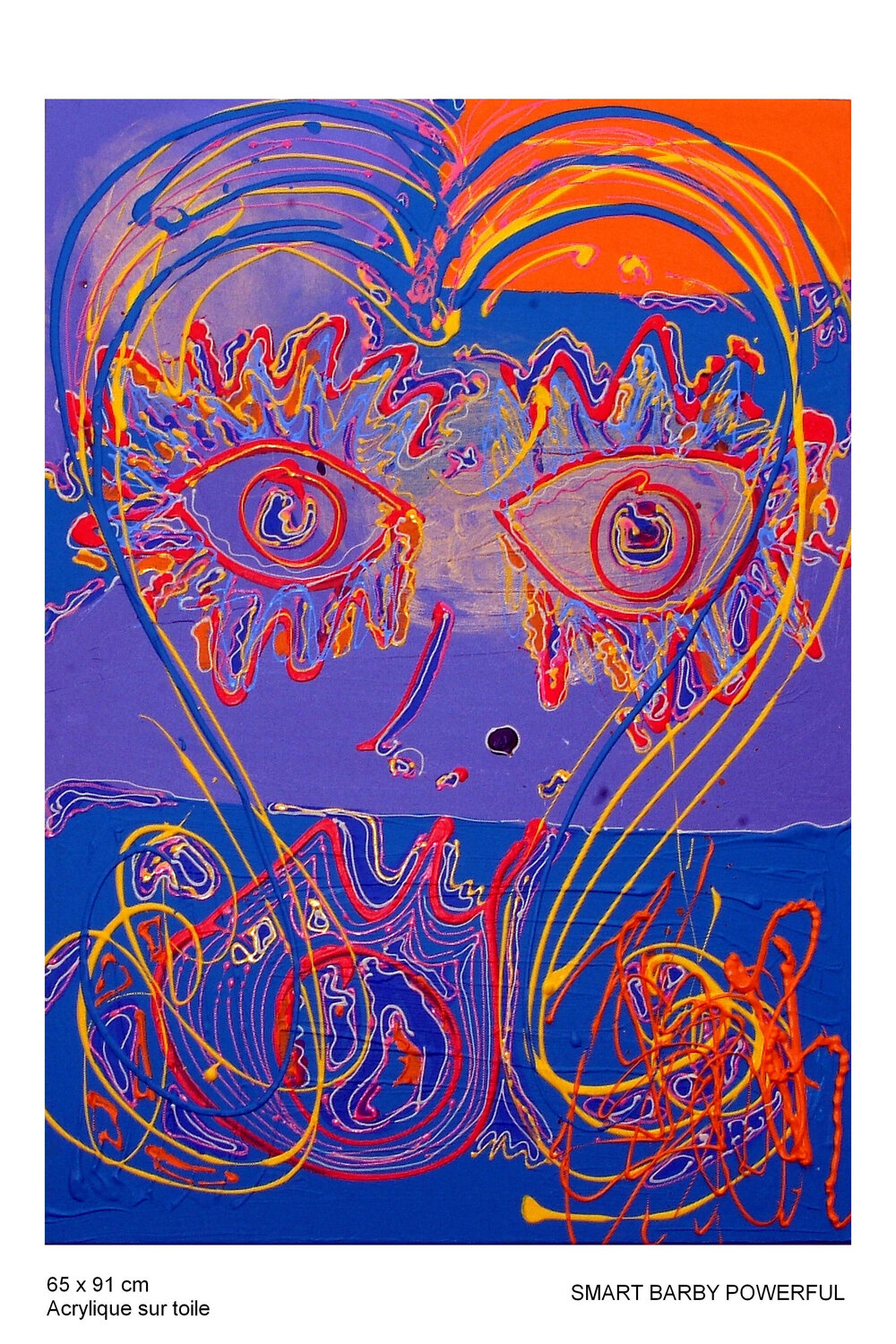 Smart Barby Powerfull Isa Sator Origineel schilderij te koop