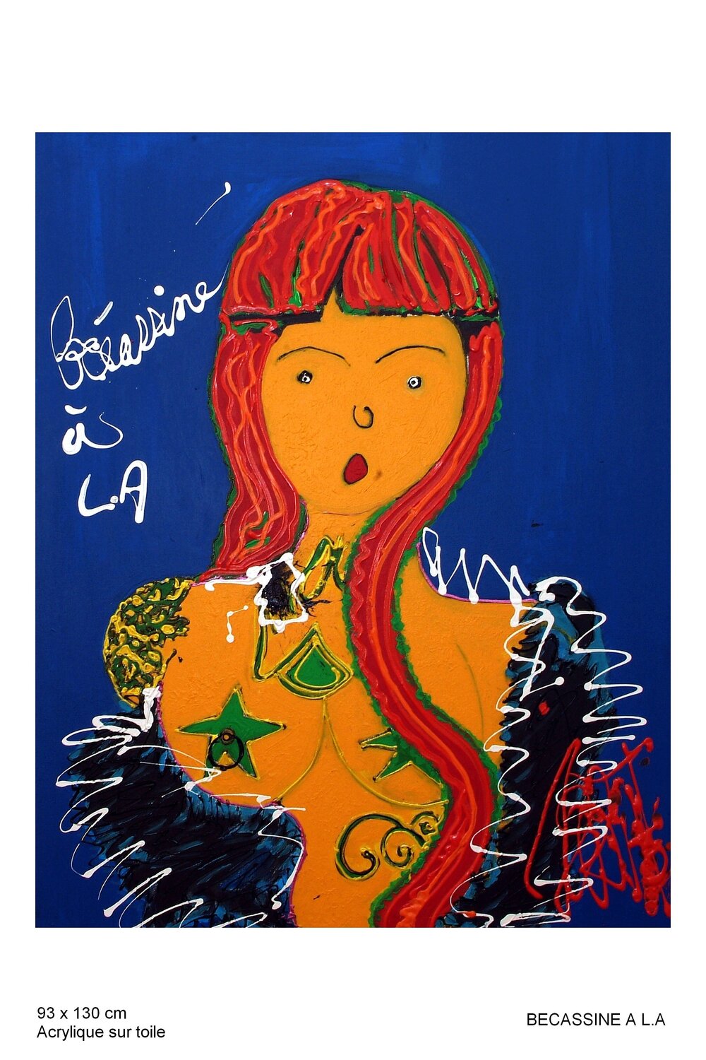 Bécassine à L.A Isa Sator Peinture originale à vendre