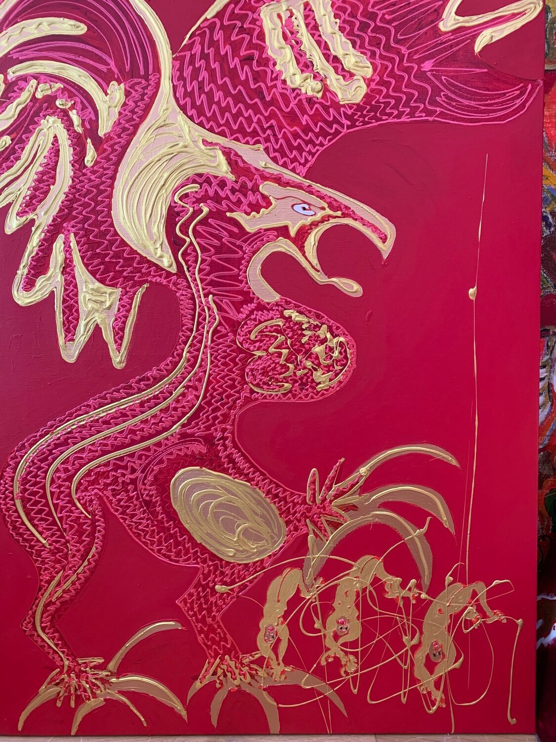 Le Griffon de la city Isa Sator Peinture originale à vendre