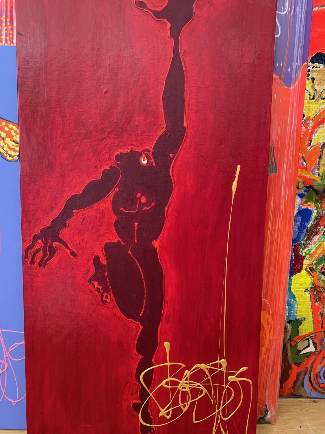 La chute Isa Sator Peinture originale à vendre