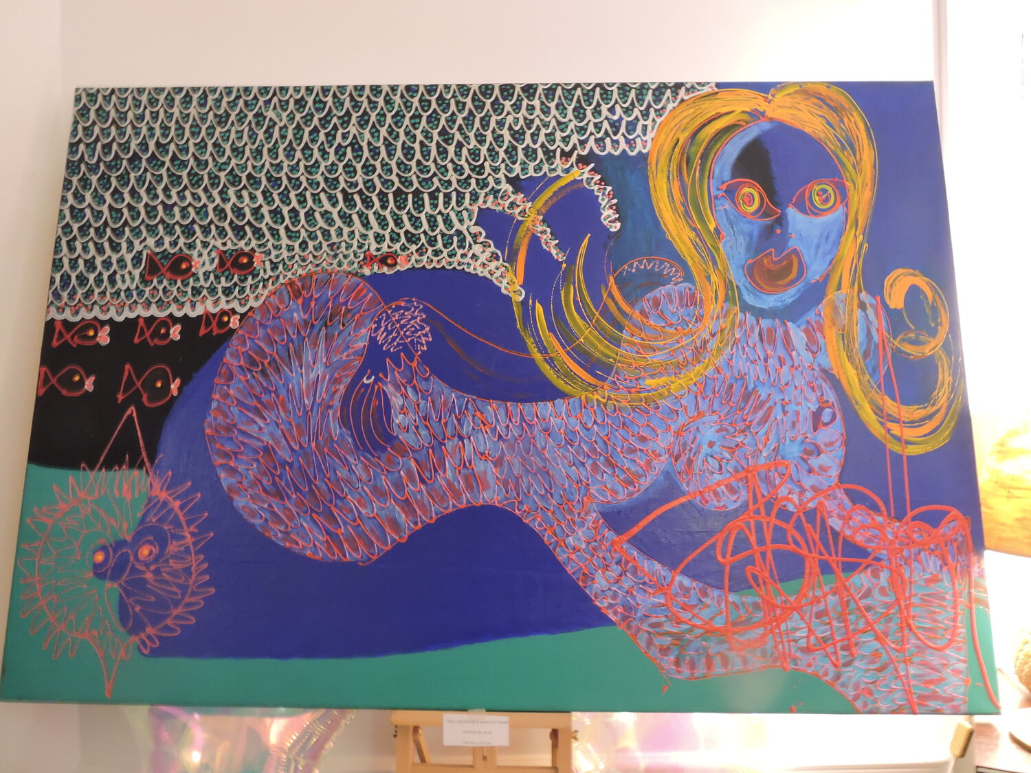 La Sirene Bleue Isa Sator Pintura original en venta