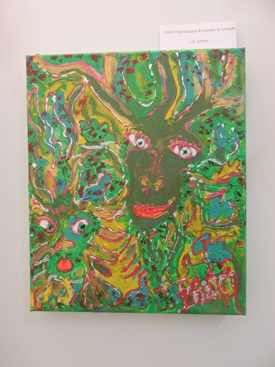 Le cerf Isa Sator Pintura original en venta