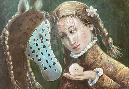 Play number 3 van Natalia Bogdan, Schilderij te koop op Singulart