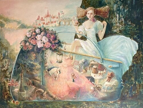 Ladies handbag par Natalia Bogdan, Peinture en vente sur Singulart