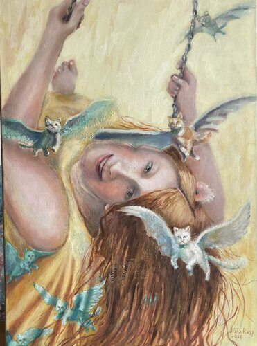 Through Fragile Reality. par Natalia Bogdan, Peinture en vente sur Singulart