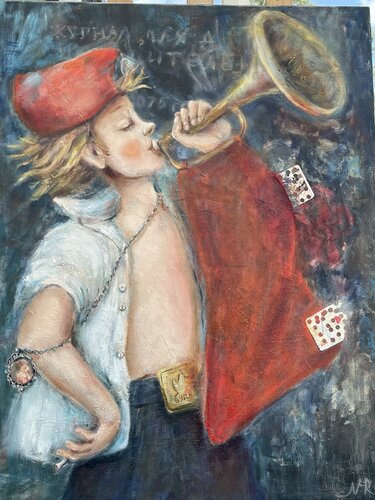 Bad boy by Natalia Bogdan, Painting for Sale on Singulart