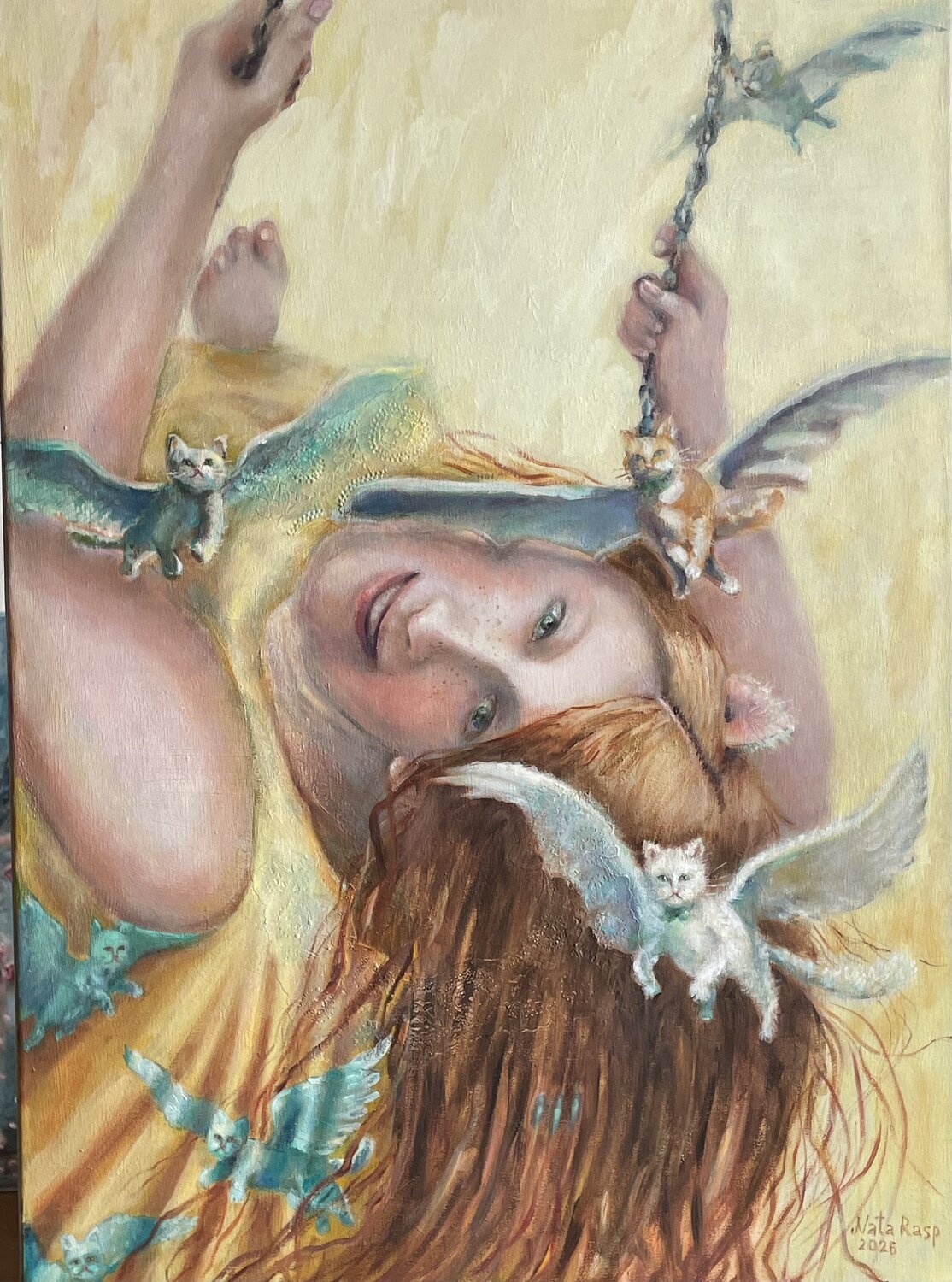 Through Fragile Reality. Natalia Bogdan Originalgemälde zu verkaufen