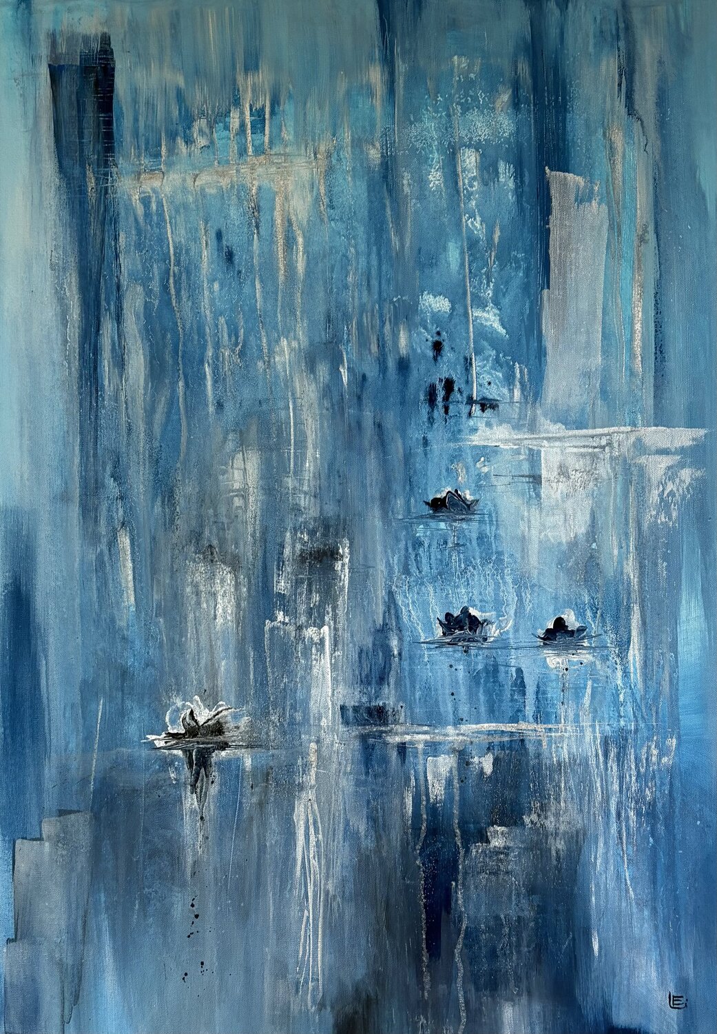 Blue Between Sasa Ley Original painting for sale