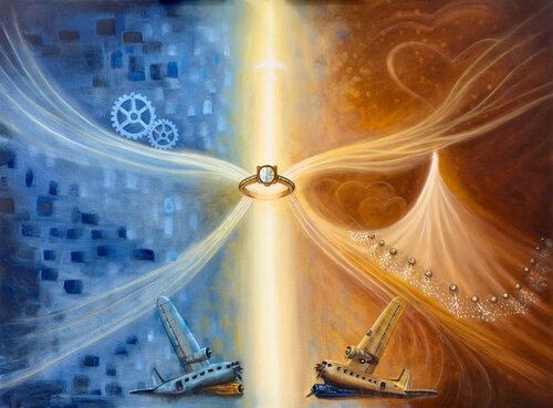Union of Heart and Mind van Bekir Salim, Schilderij te koop op Singulart