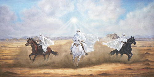 The Emissaries of Peace van Bekir Salim, Schilderij te koop op Singulart