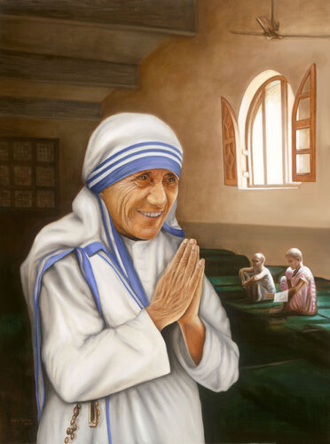 Mother Teresa – A Life of Compassion van Bekir Salim, Schilderij te koop op Singulart