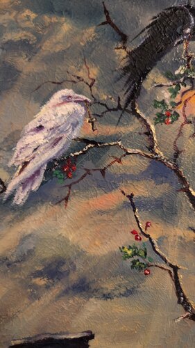 Hawthorn. Dedication to the Morrígan by Iryna Kogan, Painting for Sale on Singulart