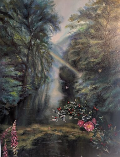 The Scarlet Flower by Iryna Kogan, Painting for Sale on Singulart