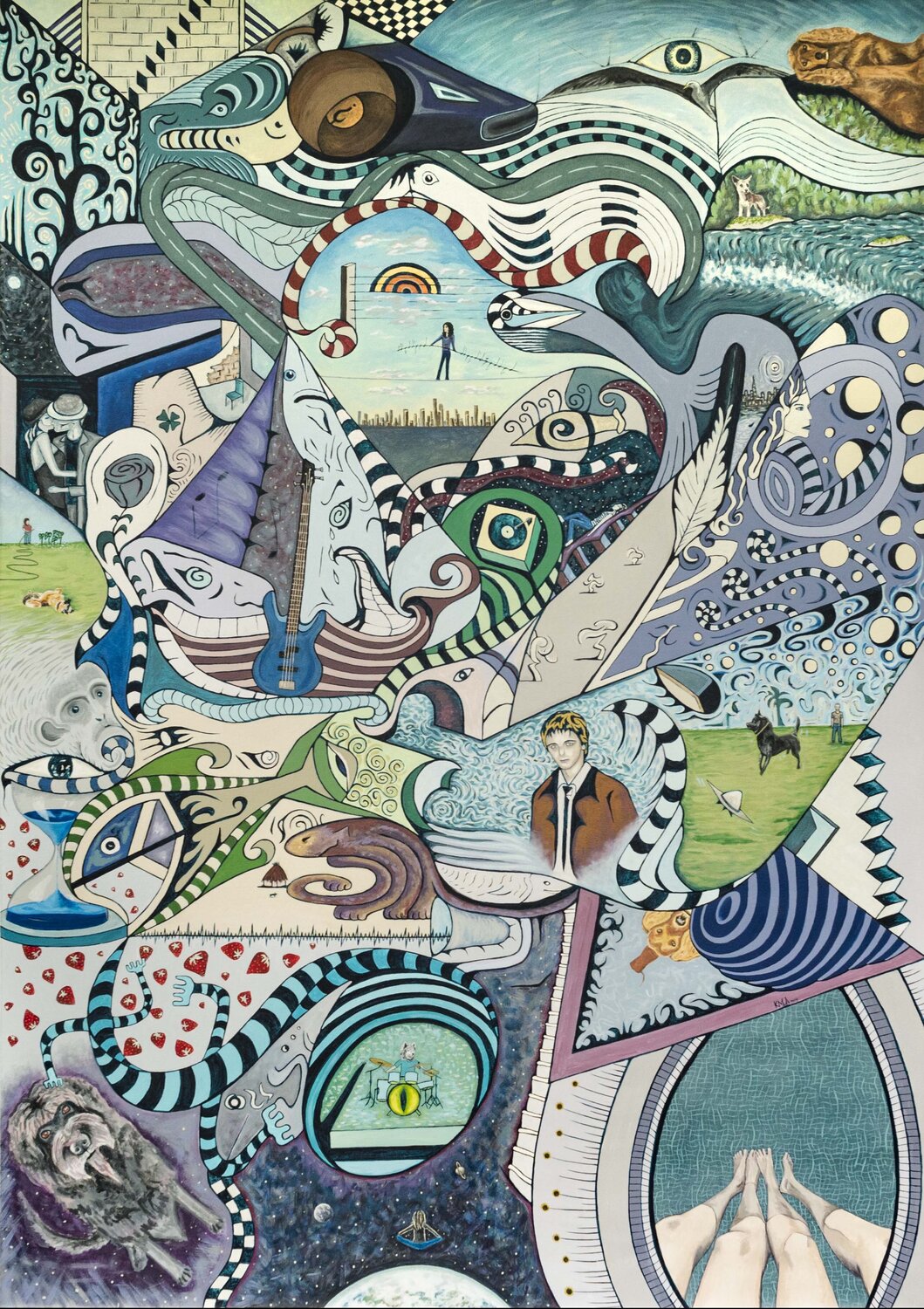 'Carnival of Reminiscences' Camila Mejía Originalgemälde zu verkaufen