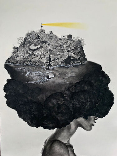 Darkness Reveals the Beauty of Light by Salena Felicien, 素描 for Sale on Singulart