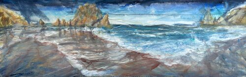 Portuguese Beach van Mary Catherine Stewart Cox, Schilderij te koop op Singulart