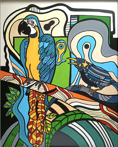 Duo by Richard RASA, 油畫 for Sale on Singulart