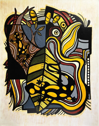 Les salamandres by Richard RASA, Painting for Sale on Singulart