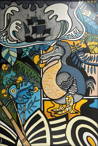 Le cauchemar du Dodo par Richard RASA, Peinture en vente sur Singulart