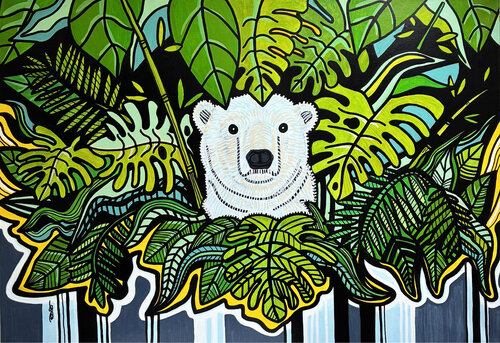 Jungle bear by Richard RASA, 絵画 for Sale on Singulart