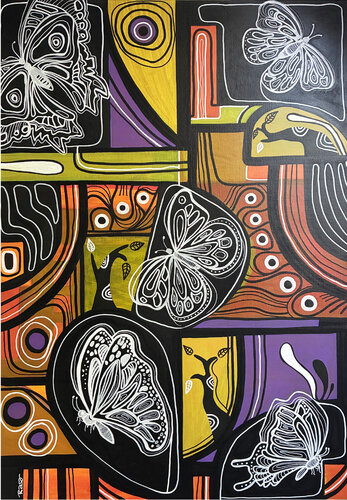 Ailes noires par Richard RASA, Peinture en vente sur Singulart
